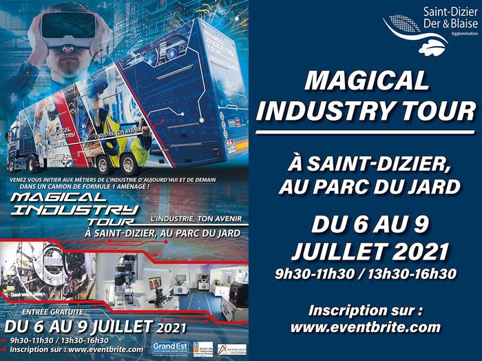 Venez vous initier aux métiers de l'industrie d'aujourd'hui et de demain à travers des ateliers ludiques dans un camion de formule 1 aménagé !