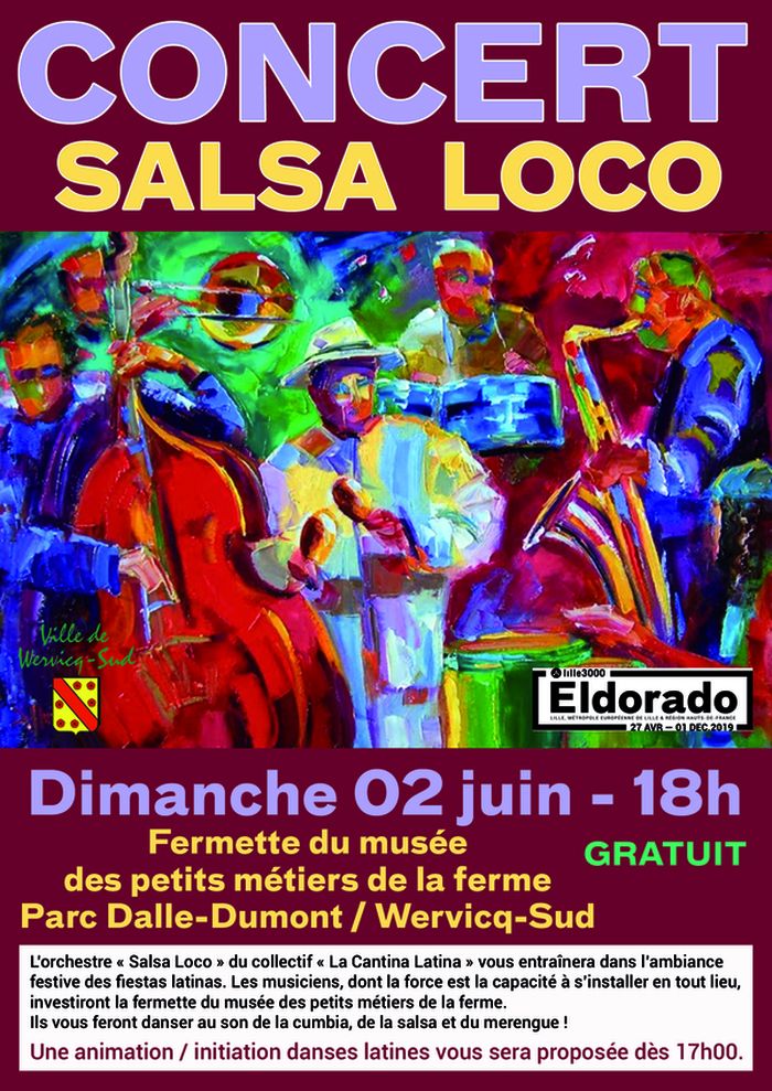 L’orchestre « Salsa Loco » du collectif « La Cantina Latina » vous entraînera dans l’ambiance festive des fiestas latinas.