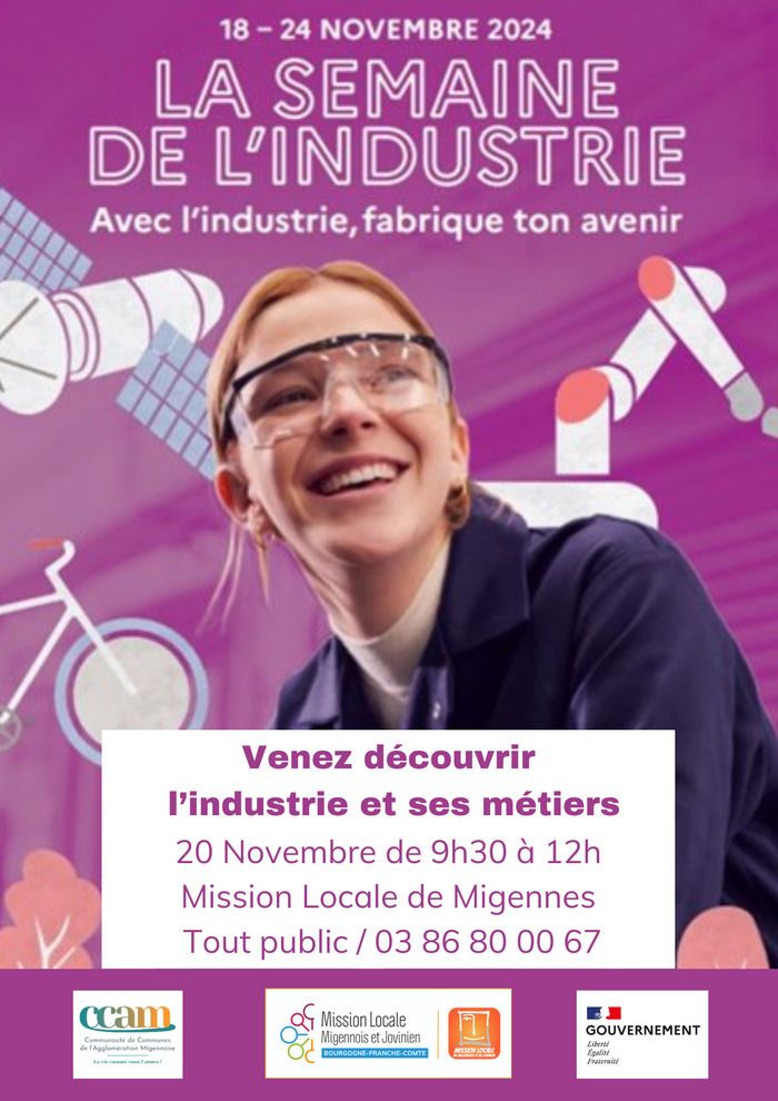 Participez à notre Job Dating dédié aux métiers de l'industrie, en rencontrant  les entreprises du territoire Migennois et Jovinien et le Centre de Formation Pôle Formation 58-89.