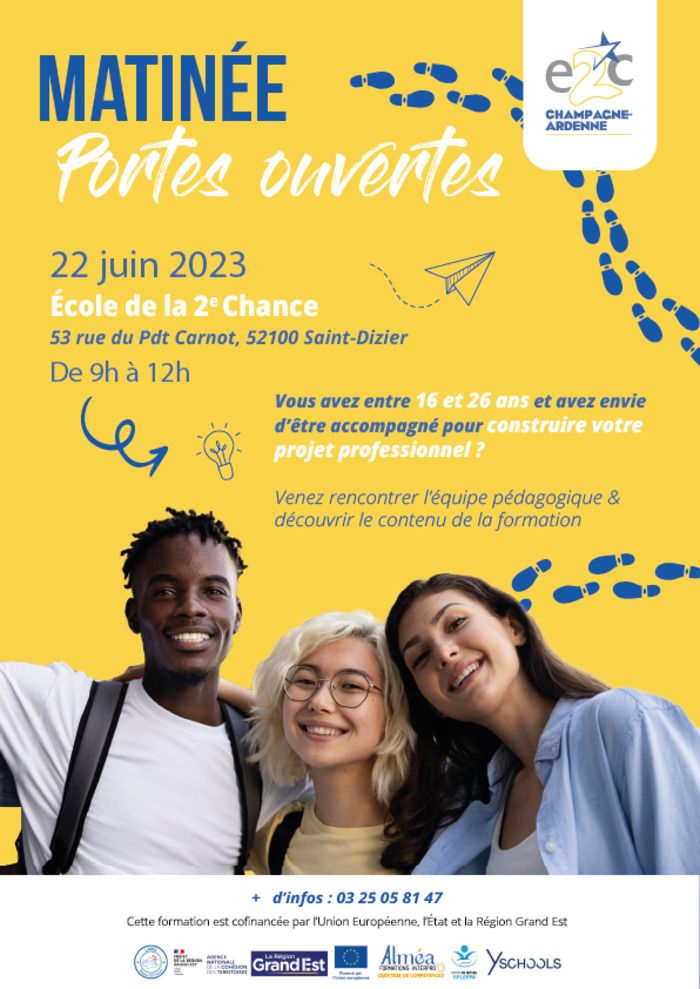 L'E2C organise sa matinée portes ouvertes afin de proposer aux jeunes entre 16 et 26 ans un accompagnement dans leur projet professionnel.