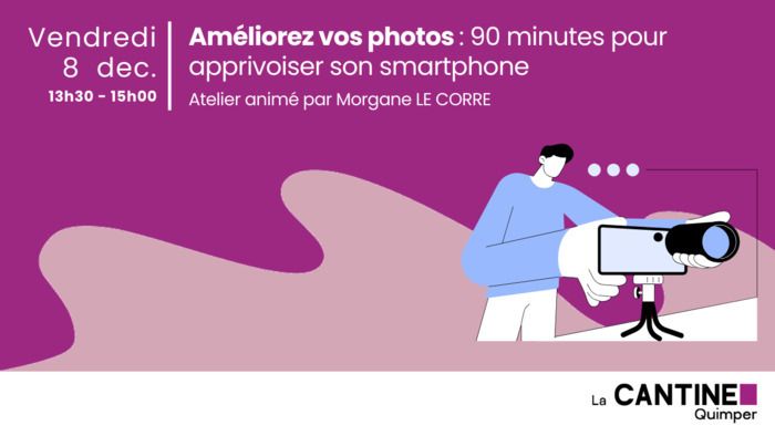 Floues, trop sombres ou peu attrayantes, vos photos ne reflètent pas toujours votre brillance ? 📸 Obtenez des résultats à la hauteur de vos espérances depuis votre smartphone avec cet atelier ! 🤳