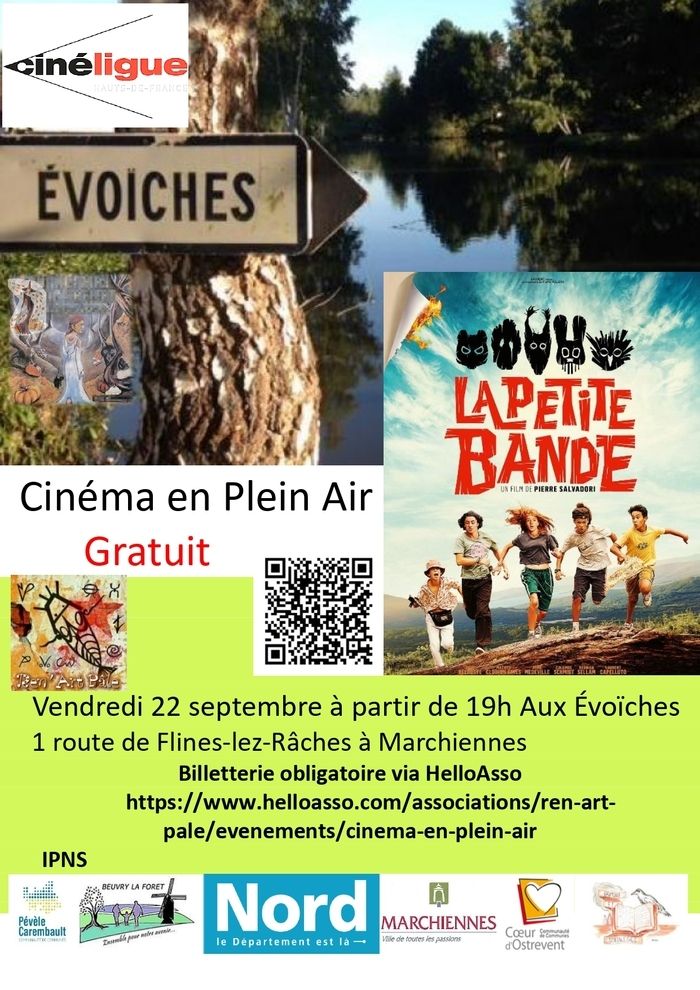 Projection du film tout public «La petite bande» précédée d'un spectacle de «Grimoire et Sortilèges» autour des étang et d'autres surprises.