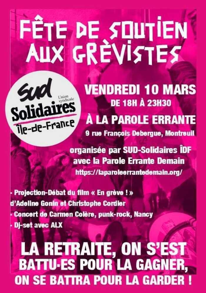 Organisée par Sud-Solidaire IDF - projections, concerts, Djs