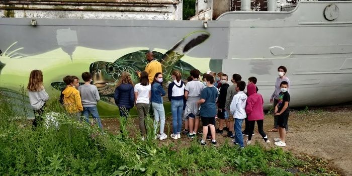 Le Collectif Renart et La MEL vous proposent la réalisation d'une fresque à Comines