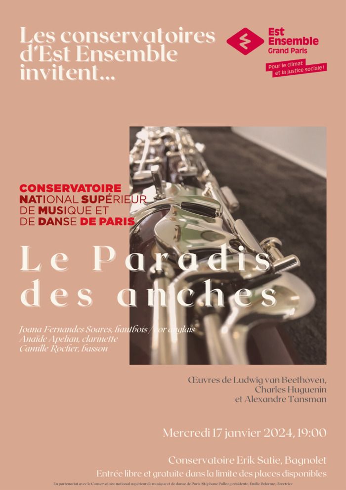 Hautbois, clarinette et basson au conservatoire de Bagnolet !