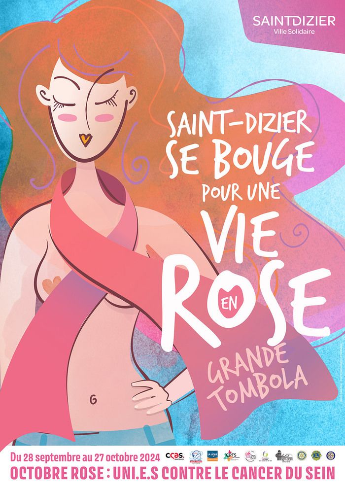 Du 28 septembre au 27 octobre 2024, Saint-Dizier participe à Octobre Rose avec une grande tombola pour soutenir la lutte contre le cancer du sein.