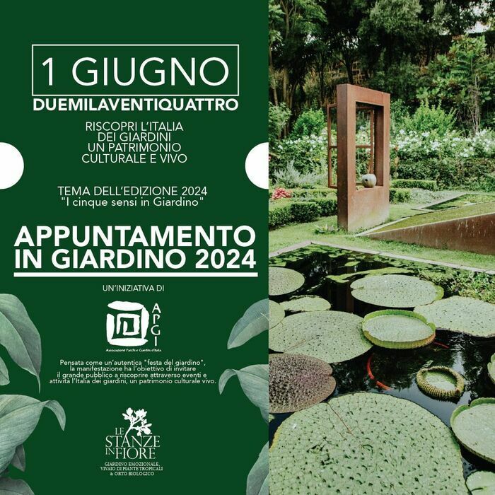 Join us to celebrate the feast of Italian gardens with APGI Associazione Parchi e Giardini d'Italia!