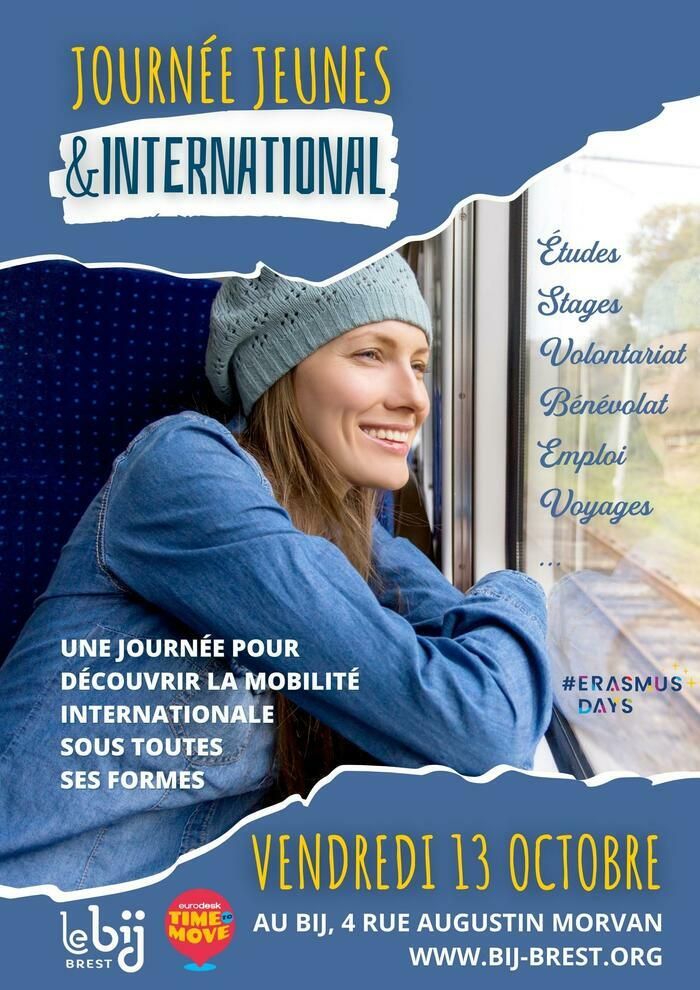 Le Bij  de Brest organise  la 18ème édition de la Journée Jeunes et international dont l’objectif de s’informer sur l’ensemble des questions relatives à la mobilité internationale.