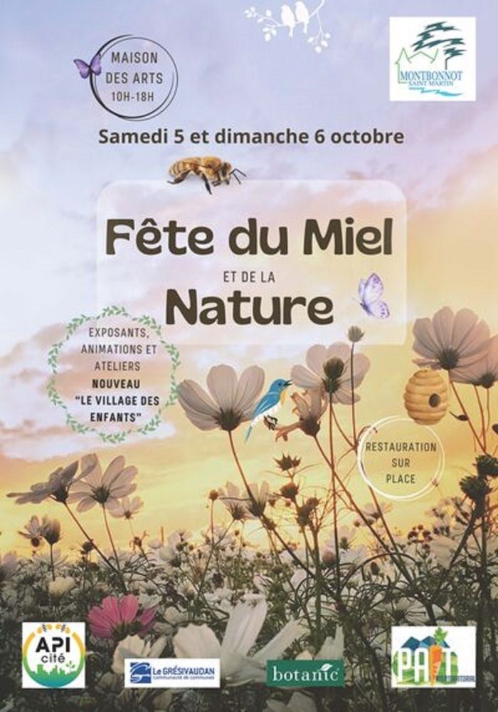 La 14e Fête du Miel et de la Nature de Montbonnot-Saint-Martin se tiendra les 5 et 6 octobre 2024, de 10h à 18h à la Maison des Arts. Une sortie familiale à ne pas manquer !