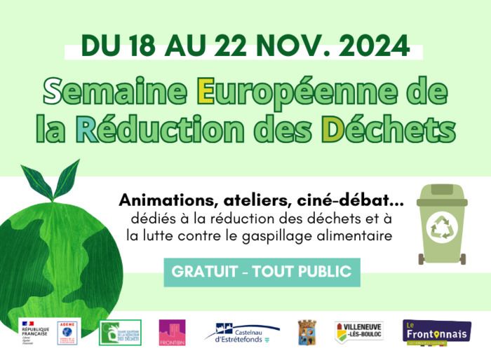 La 16ème édition de la Semaine Européenne de la Réduction des Déchets (SERD) aura lieu cette année du 16 au 24 novembre 2024.