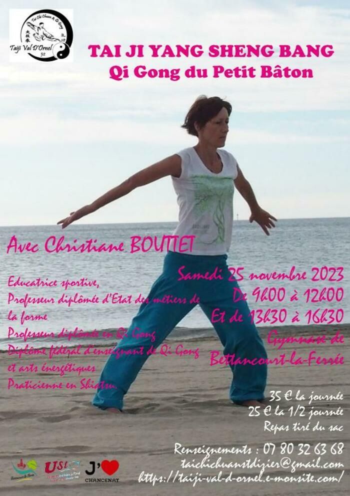 Stage de Qi Gong avec Christiane Bouttet le samedi 25 novembre 2023 à Bettancourt-la-Ferrée