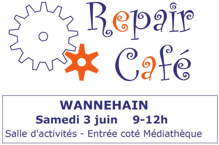 Rejoignez-nous pour ce Repair-Café pour réparer ensemble vos objets cassés ou en panne, ou juste déguster et papoter autour d'un bon café et d'une viennoiserie