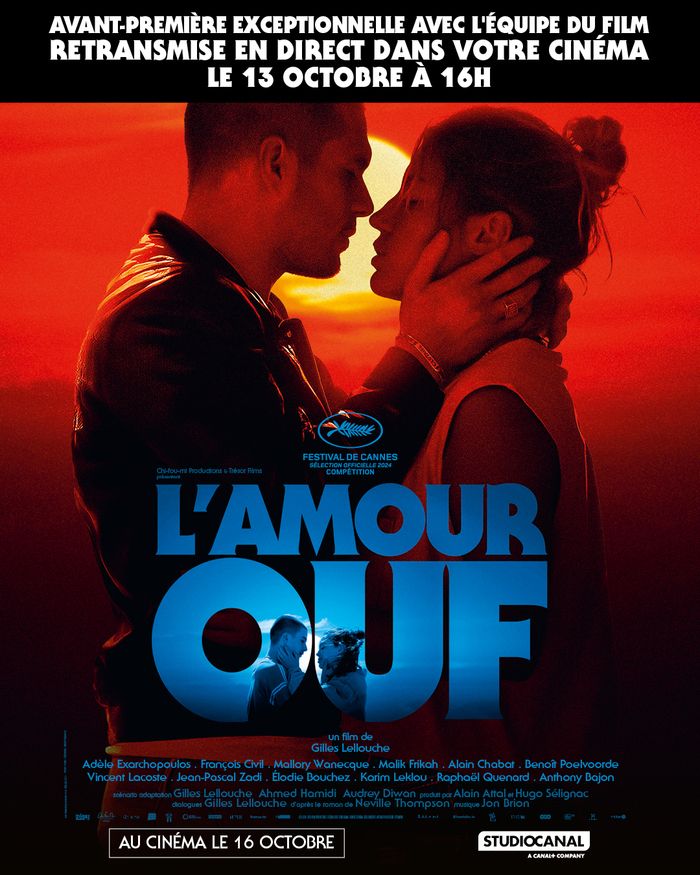 Découvrez le dernier film de Gilles Lellouche : L'AMOUR OUF, sélection officielle du Festival de Cannes 2024, à Senlis, suivi de la rencontre avec l'équipe du film retransmise ne direct.