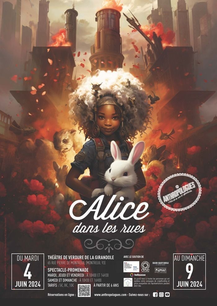 Après le succès de Peter Pan et de Pinocchio, Les Anthropologues reviennent au théâtre de verdure de La Girandole du 4 au 9 juin avec une nouvelle adaptation d'Alice au Pays des Merveilles