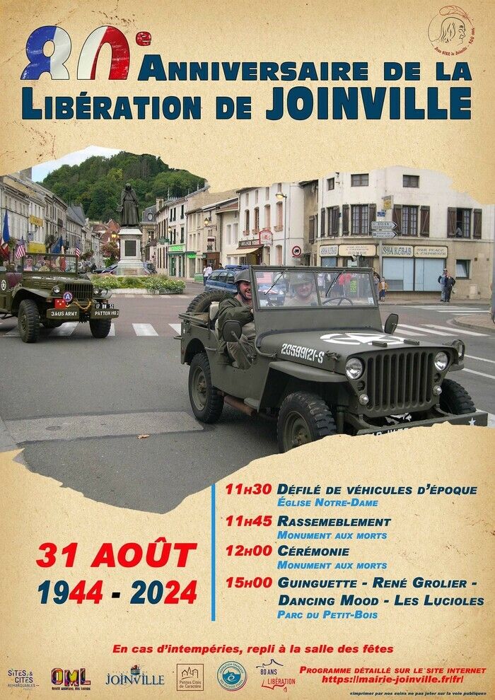 Cette année, la ville fête les 80 ans des sa libération : défilé de véhicules d'époque, cérémonie au monument aux morts, guingette et danses au programme.