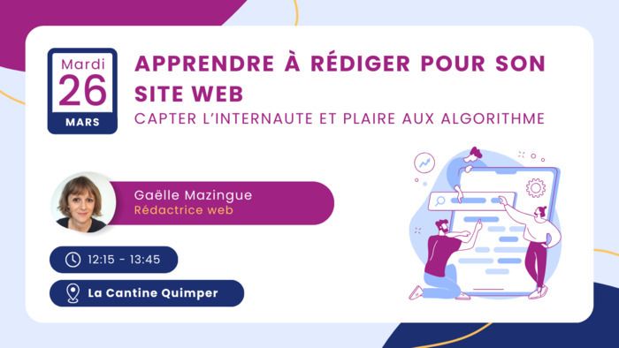 Venez apprendre à rédiger des contenus inspirants pour vos lecteurs et lectrices, tout en intégrant les bases d’un texte optimisé pour le SEO.