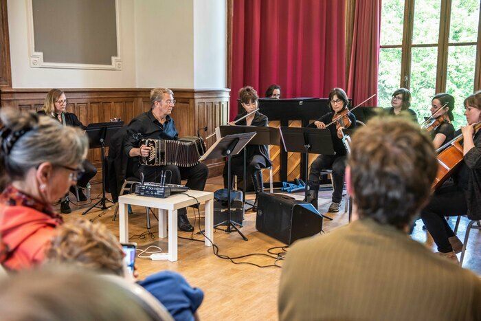 Patrimoine et tango, ateliers Tango du conservatoire d'Hérouville Saint-Clair. Direction : Laurent Letassey.