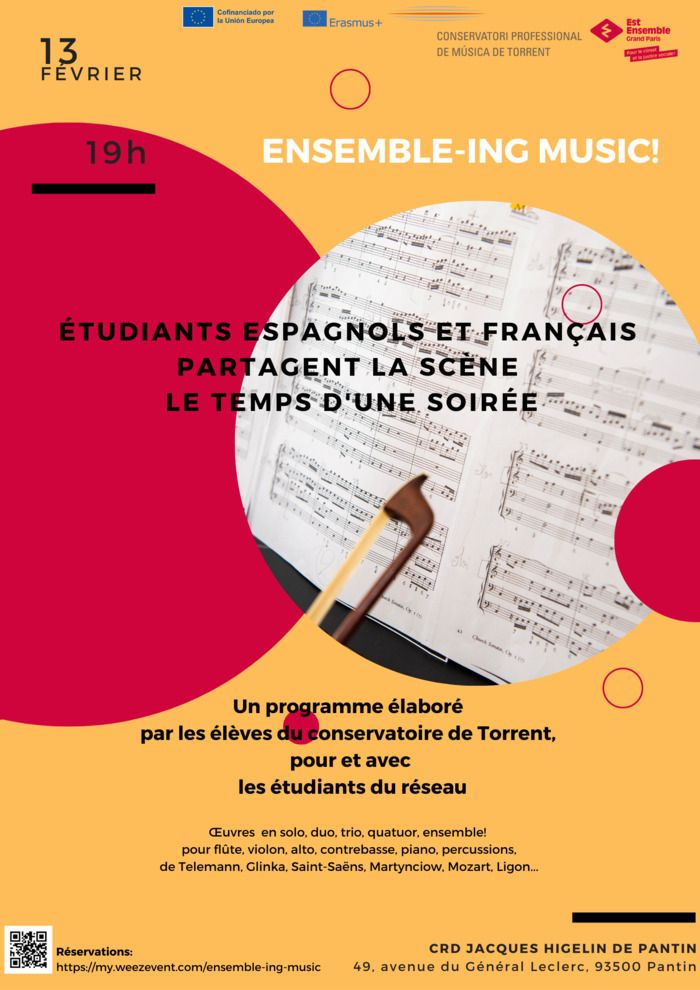 Concert de clôture de la semaine d'échange avec le conservatoire de Torrent (Espagne)