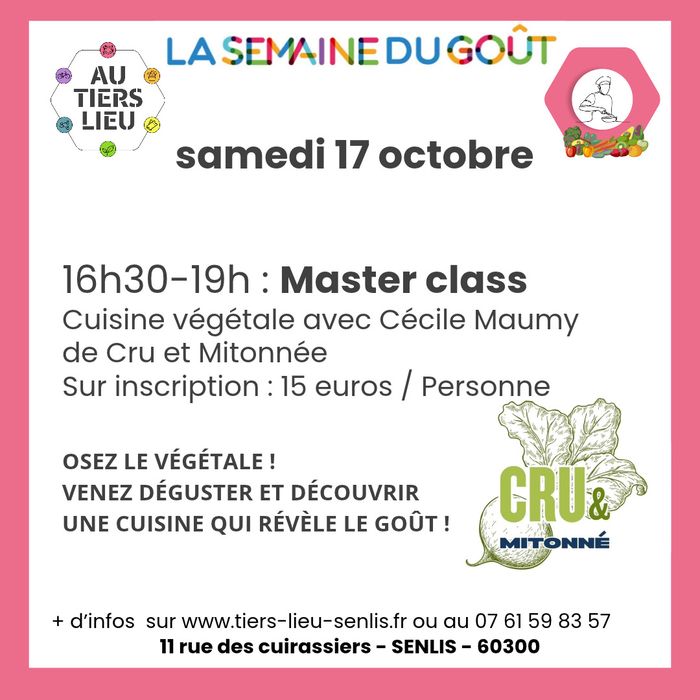 Osez le végétale ! Venez déguster et découvrir une cuisine qui révèle le goût !