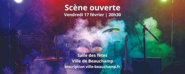 Les groupes et artistes solos de tous horizons sont invités à investir la scène de la salle des fêtes de Beauchamp. Venez vivre l’expérience d’une première scène, face au public !