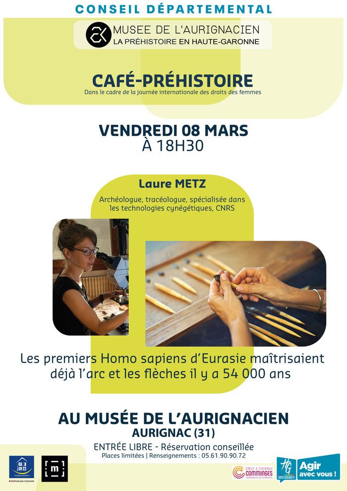 À l’occasion de la journée internationale des droits des femmes, le Musée de l'Aurignacien organise un café-Préhistoire le vendredi 8 mars.