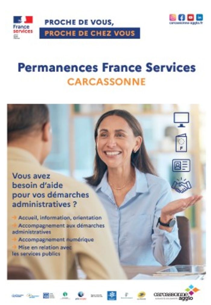 Des agents polyvalents vous informent sur vos démarches et assurent un accompagnement numérique dans les domaines de la santé, la famille, la retraite, les droits, le logement, les impôts etc..