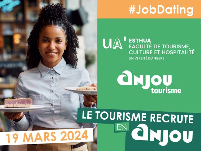 Participez au job dating des métiers du tourisme de l'Anjou le mardi  19 mars 2024 de 14h à 19h30 à Terra Botanica.