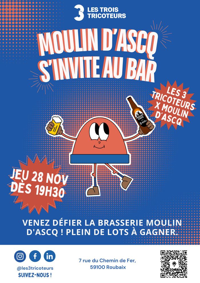 La brasserie Moulin d'Ascq s'invite chez les 3 Tricoteurs !