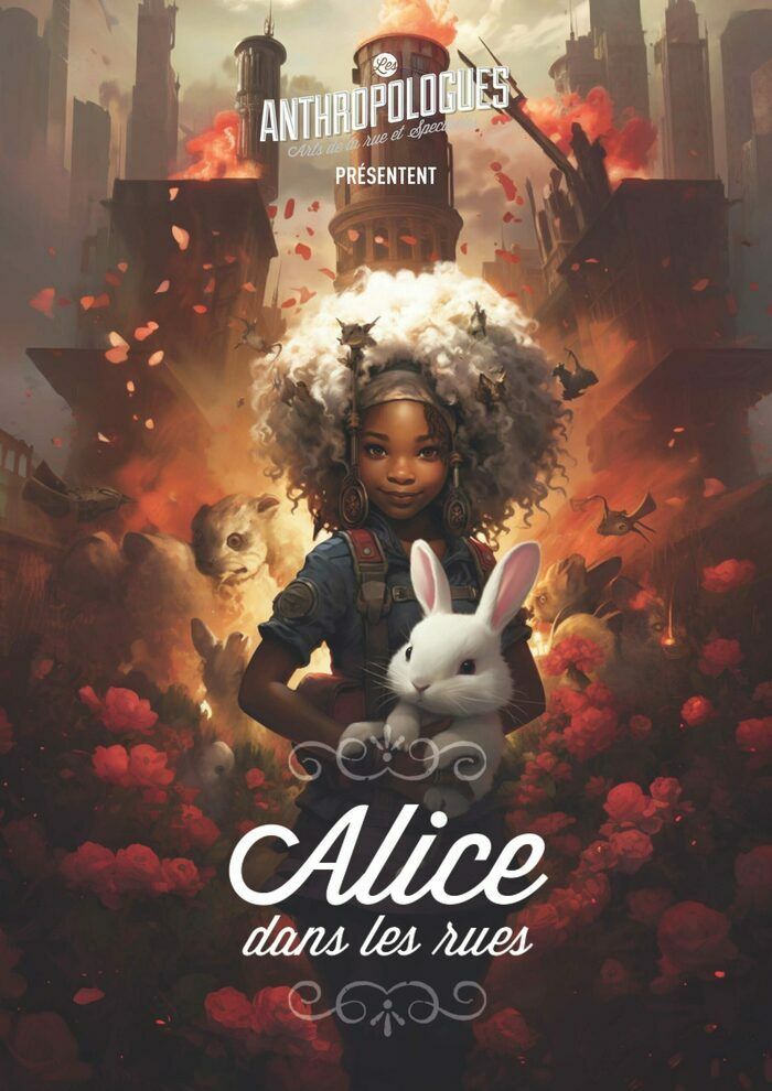 Tout le monde connaît les aventures d’Alice au pays des merveilles. Mais ici, Alice arrive pour de vrai et quand le lapin blanc vient à passer, c’est tout le public qui le poursuit.