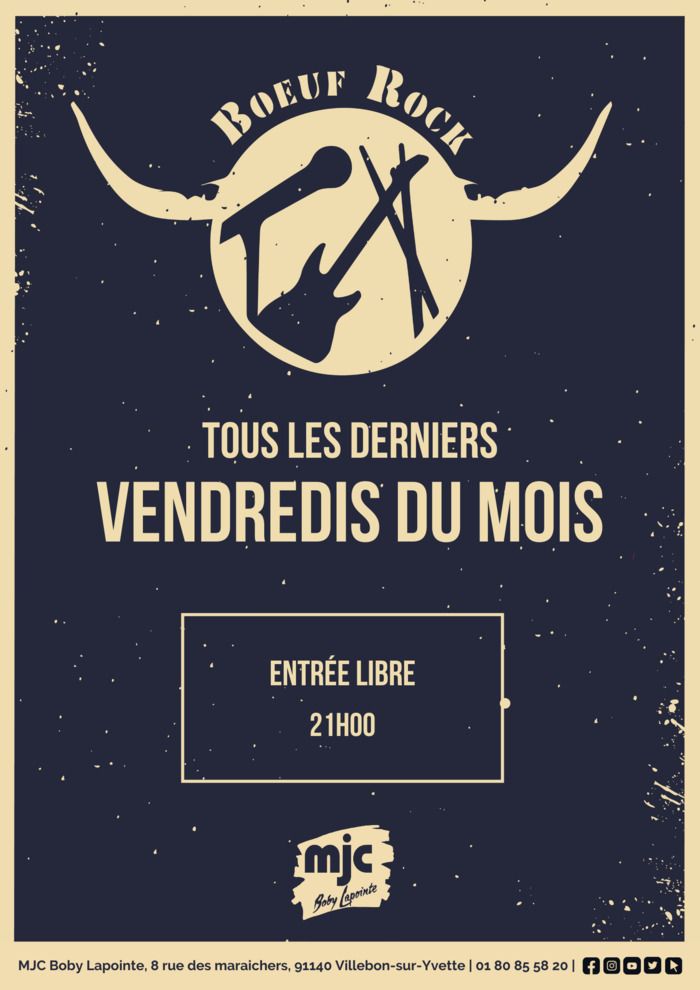 Musiciens, musiciennes, ou simples spectateur.rice.s, tous les derniers vendredis du mois dès 21h00, la MJC organise sa soirée bœuf rock sur la grande scène !