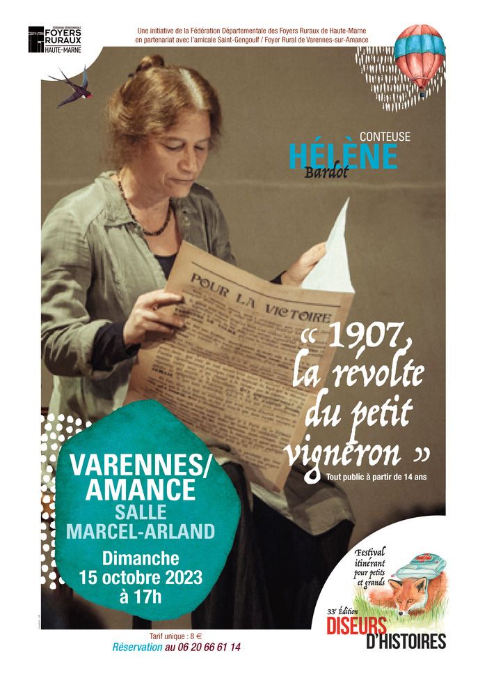 Festival itinérant des Arts du Conte et du Récit "Les Diseurs d'Histoires" - Haute-Marne - Du 13 octobre au 01 décembre 2023