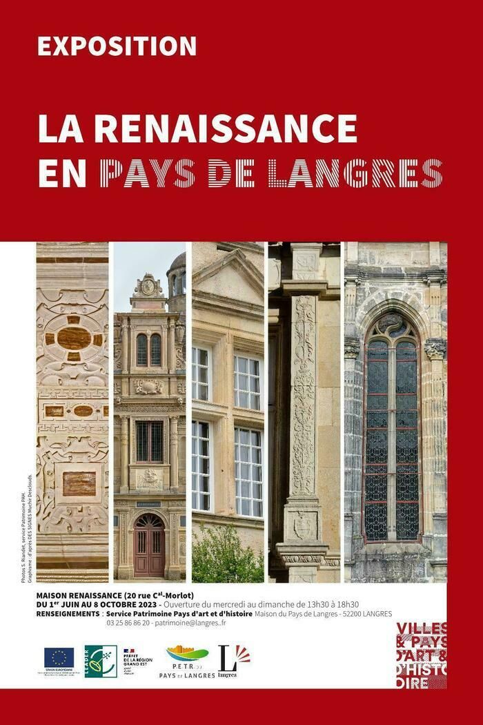 _Du 1er juin au 8 octobre 2023, la maison Renaissance accueille une exposition sur la Renaissance en pays de Langres réalisée par le Service Patrimoine Pays d’art et d’histoire, grâce au PETR d...