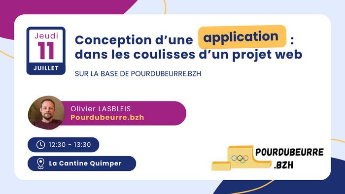 Sur l'exemple de Pourdubeurre.bzh, un développeur vous montre son process pour la conception et le développement de son projet.