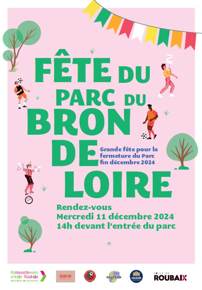 Rejoignez la fête de clôture du Parc du Brondeloire ! Animations, ateliers, fanfare, goûter et surprises vous attendent. Rendez-vous mercredi 11 décembre dès 14h à l’entrée du parc !