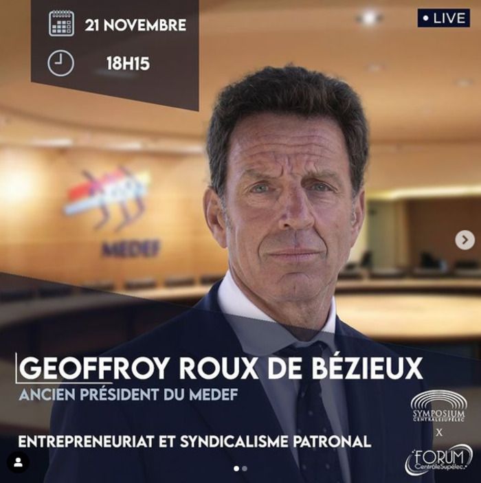 Le prochain invité de Symposium sera Geoffroy Roux de Bézieux.