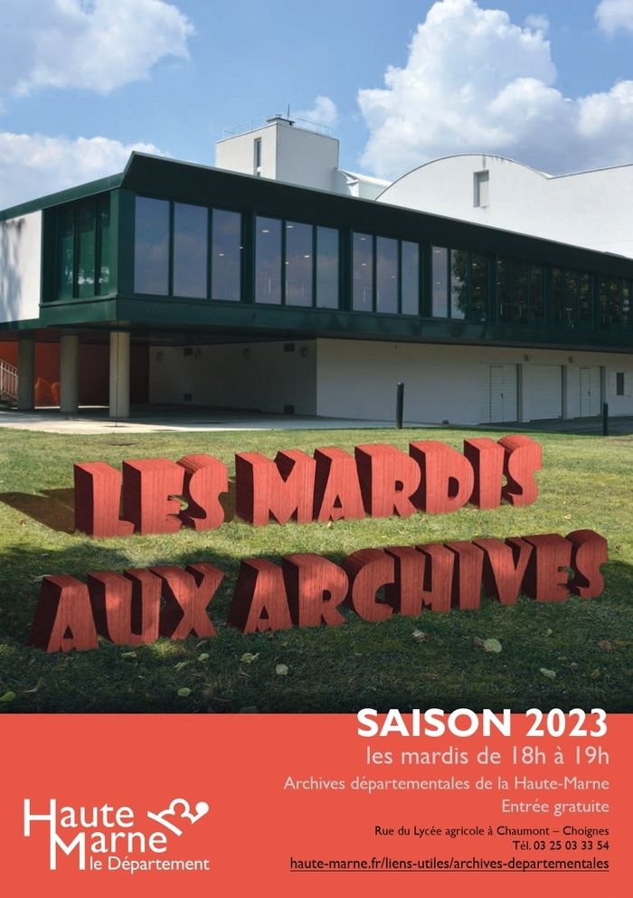 Une conférence dans le cadre des Mardis des Archives