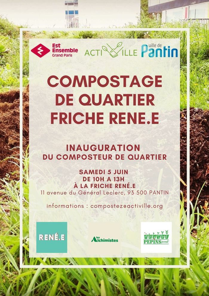 Inauguration du Composteur de quartier situé sur la Friche René.e à Pantin