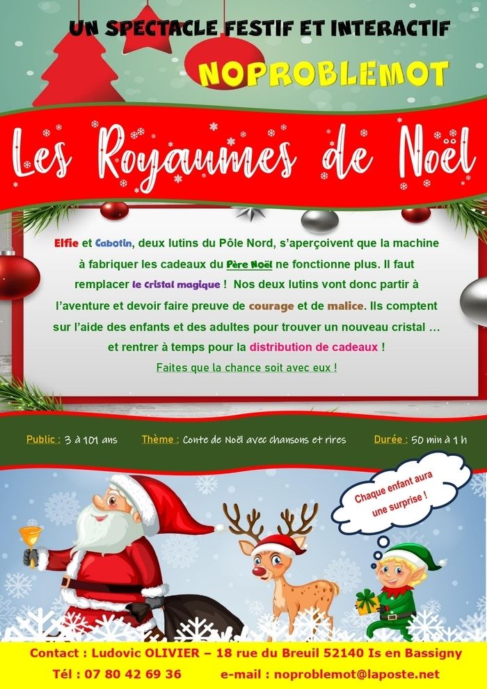 Spectacle de Noël par la compagnie Noproblémot