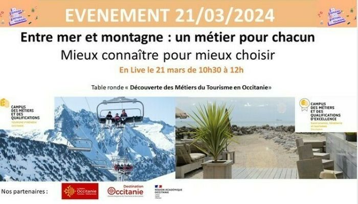 Découvrez les métiers du tourisme côté mer et montagne lors de cette table ronde organisée en webinaire