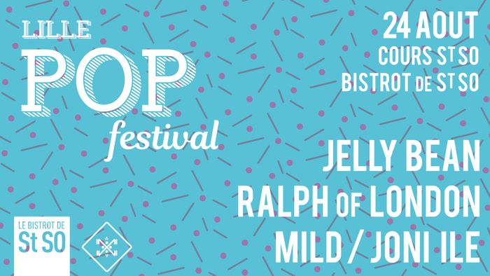 L'association l'Itinérante 2.0 organise avec le Bistrot de St So, la première édition du Lille Pop Festival.  De 15h à 00h, au Cours St So et au Bistrot de St So, venez profiter d'un festival 100% pop