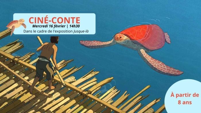 En lien avec l'exposition Jusque-là, venez découvrir le très beau film d'animation La Tortue rouge.