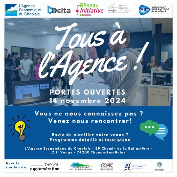 Une journée portes ouvertes avec une matinée à destination de classes de troisième centrée sur l'industrie et une après-midi pour les étudiants et le grand public sur l'entreprenariat