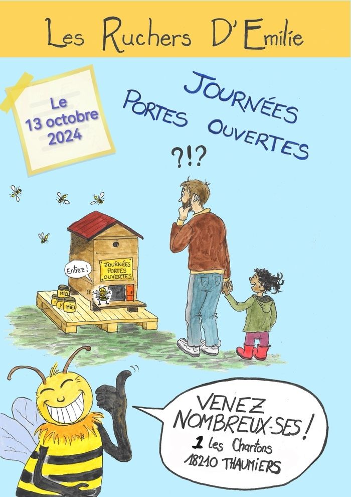 Venez visiter la miellerie, découvrir le métier d'apicultrice et déguster les différents miels de cette année. De 10h à 12h30 et de 14h à 18h