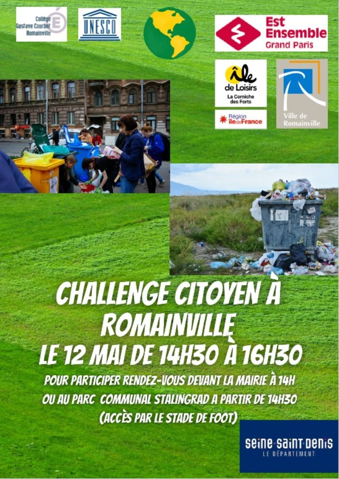 Les collégiens de Gustave Courbet organisent un challenge citoyen de ramassage de déchets au parc communal de Romainville