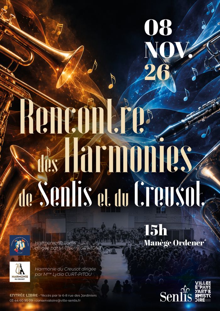 Concert des Harmonies au Manège Ordener à 15h