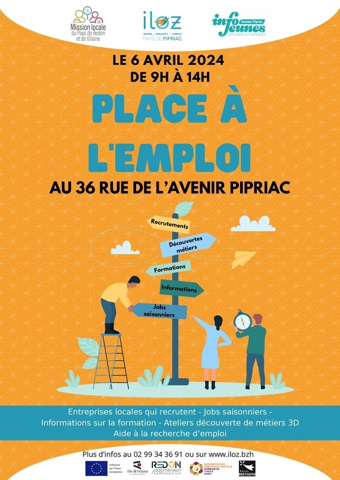 Entreprises locales qui recrutent - Jobs saisonniers -
    Informations sur la formation - Ateliers découverte de métiers 3D
    Aide à la recherche d’emploi