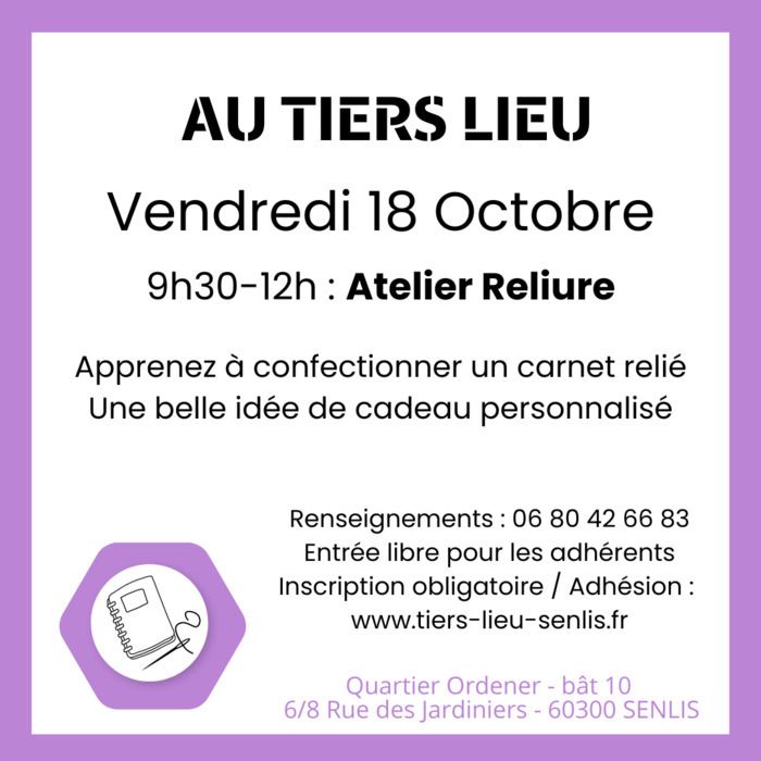 Atelier DIY Carnet relié