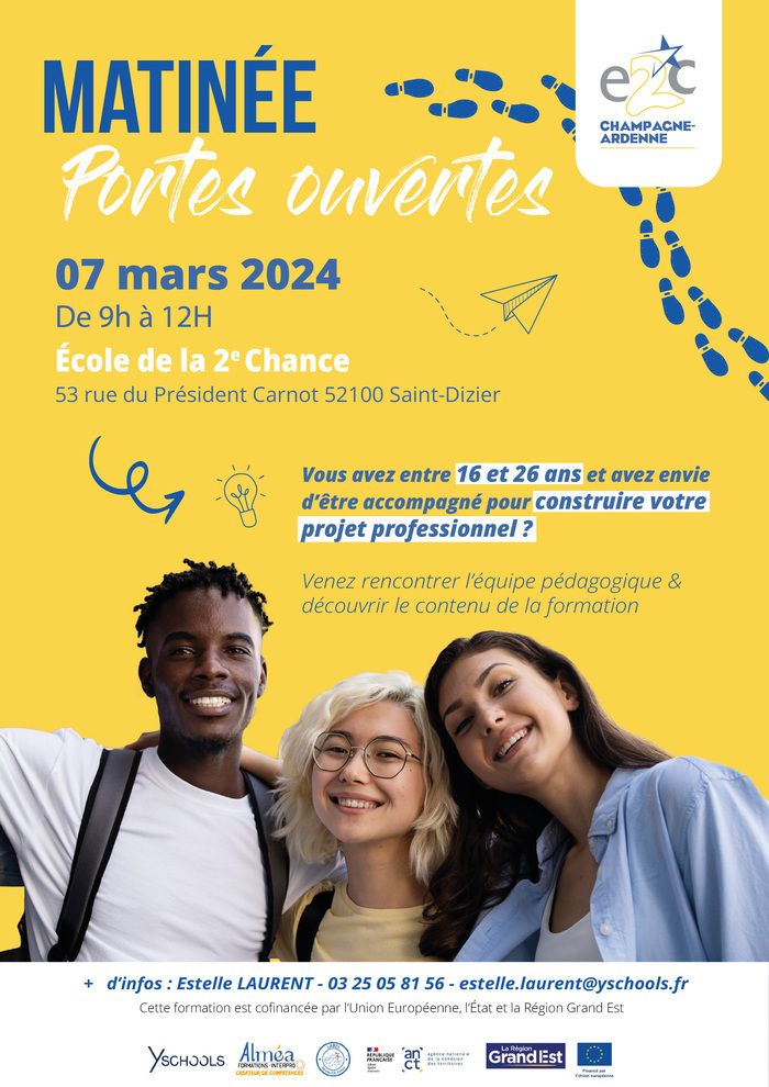 L'E2C organise sa matinée portes ouvertes afin de proposer aux jeunes entre 16 et 26 ans un accompagnement dans leur projet professionnel.