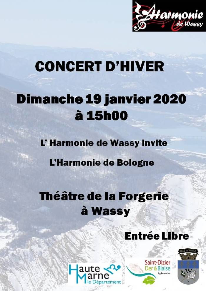 Concert d'Hiver avec pour orchestre invité l'Harmonie de Bologne