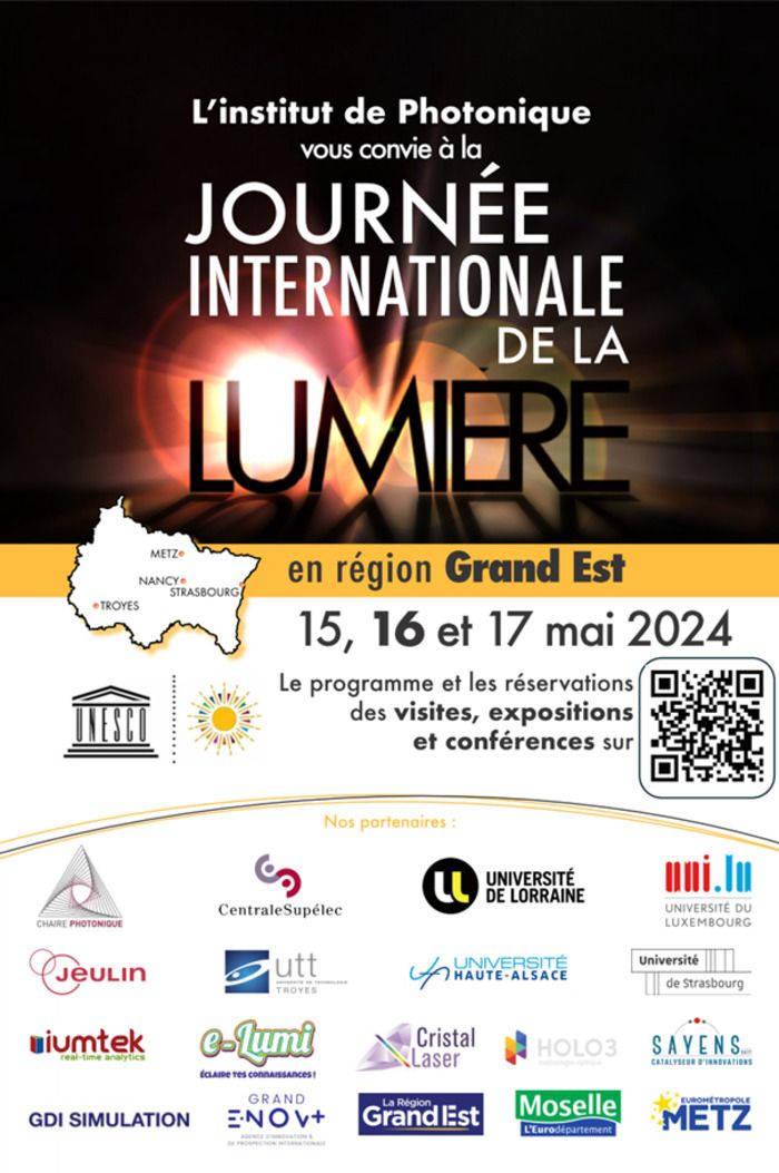 Journée Internationale de la Lumière le 16 mai